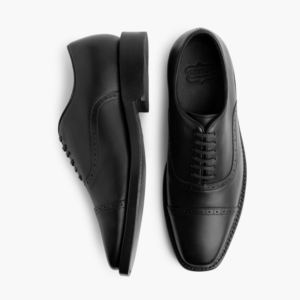 mens black leather dress shoes